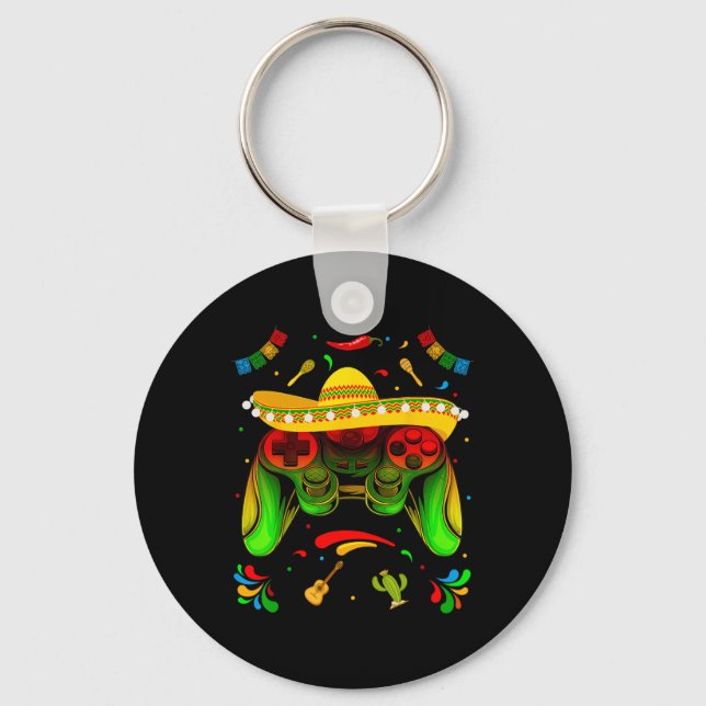 Porte-clés Jeu Vidéo Cinco De Mayo Garçons Enfants Faisons la (Recto)