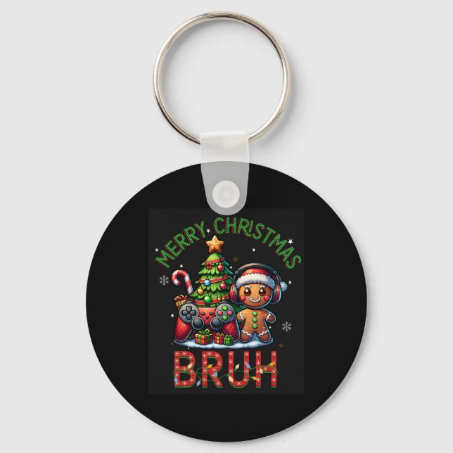 Porte-clés Jeu vidéo de Noël Brut Joyeux Joyeux Noël Bo (Recto)