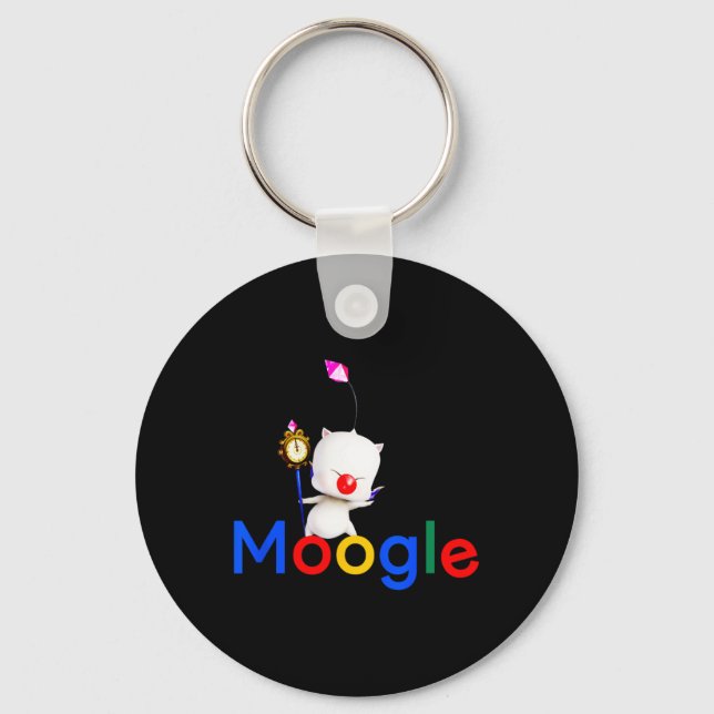 Porte-clés Jeu vidéo Kawaii Moogle Kupo Gamer (Recto)