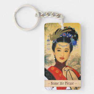 Porte-clés Jeune belle princesse chinoise classique Guo Jin