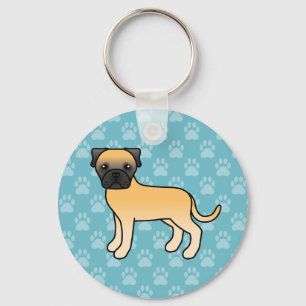 Porte-clés Jeune chien Bullmastiff mignon