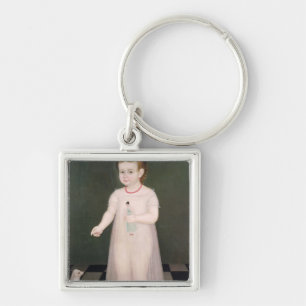 Porte-clés Jeune fille avec une poupée, 1838