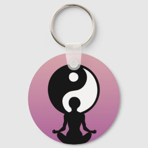 Porte-clés Jeune fille pratiquant le yoga