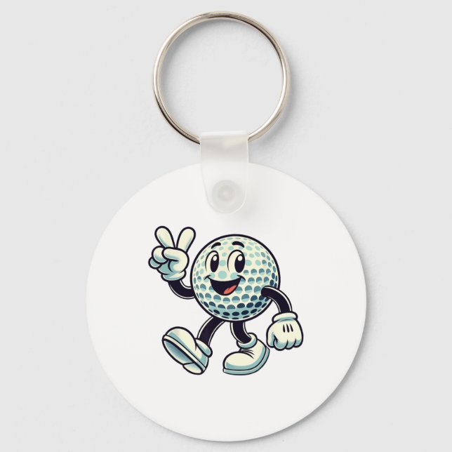 Porte-clés Jeune golfeur garçons golf drôle  (Recto)