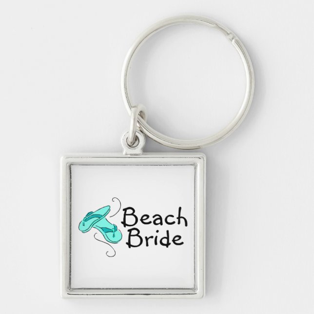 Porte-clés Jeune mariée de plage (bascule électronique) (Devant)