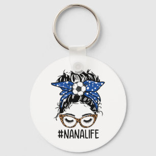 Porte-clés Jeux de Nana de football de noeud désordonné léopa