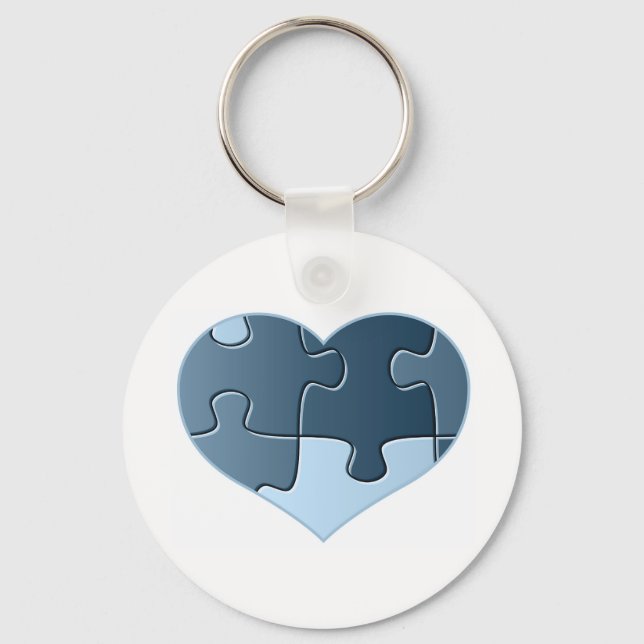 Porte-clés Jigsaw Heart Keychain (Recto)