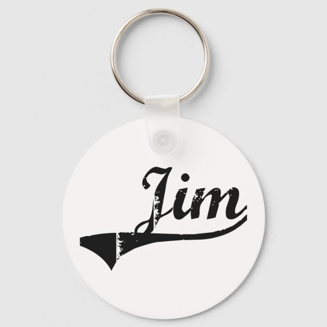 Porte-clés Jim Classic Style Nom (Recto)