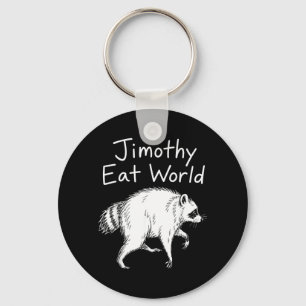Porte-clés Jimothy règne sur le monde Raton laveur drôle Jimo