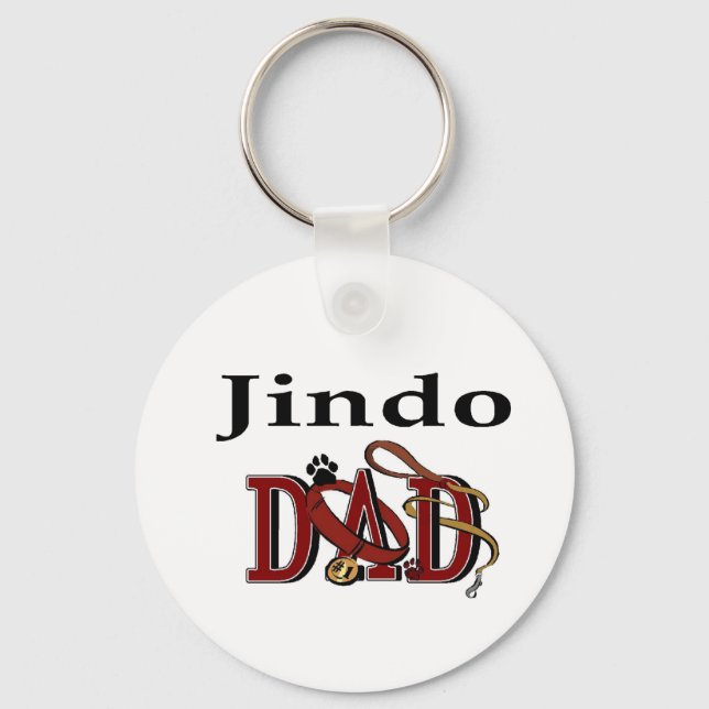 Porte-clés Jindo Papa Cadeaux (Recto)