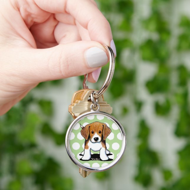 Porte-clés JiniArt Beagle Pup (main)