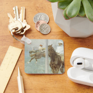 Porte-clés Jockeys avant la course par Edgar Degas