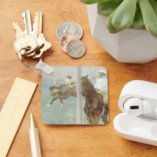 Porte-clés Jockeys avant la course par Edgar Degas (Bureau)