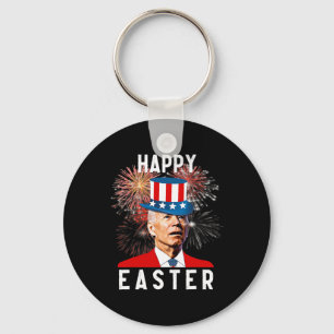 Porte-clés Joe Biden Heureux Pâques Pour 4 juillet Amusants