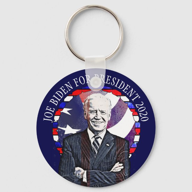 Porte-clés Joe Biden pour l'élection présidentielle américain (Recto)