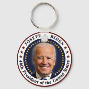 Porte-clés Joe Biden Président Jour d'inauguration Souvenir