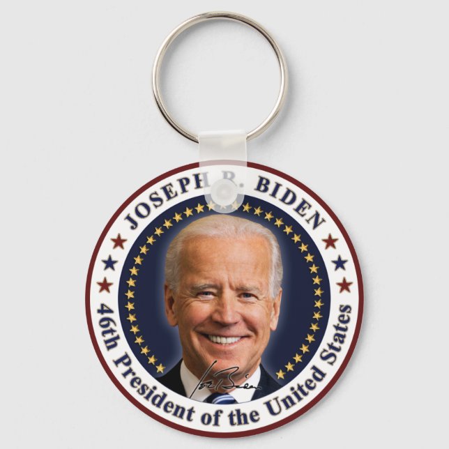 Porte-clés Joe Biden Président Jour d'inauguration Souvenir (Recto)