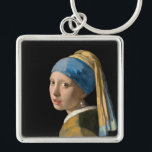 Porte-clés Johannes Vermeer - Fille avec une oreille perle<br><div class="desc">Fille avec une oreille perle / Fille dans un Turban / Tête de Fille dans un Turban / La Jeune Fille avec Turban / Tête d'une Jeune Fille - Johannes Vermeer,  1665</div>