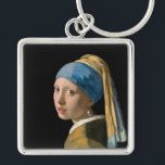 Porte-clés Johannes Vermeer - Fille avec une oreille perle<br><div class="desc">Fille avec une oreille perle / Fille dans un Turban / Tête de Fille dans un Turban / La Jeune Fille avec Turban / Tête d'une Jeune Fille - Johannes Vermeer,  1665</div>