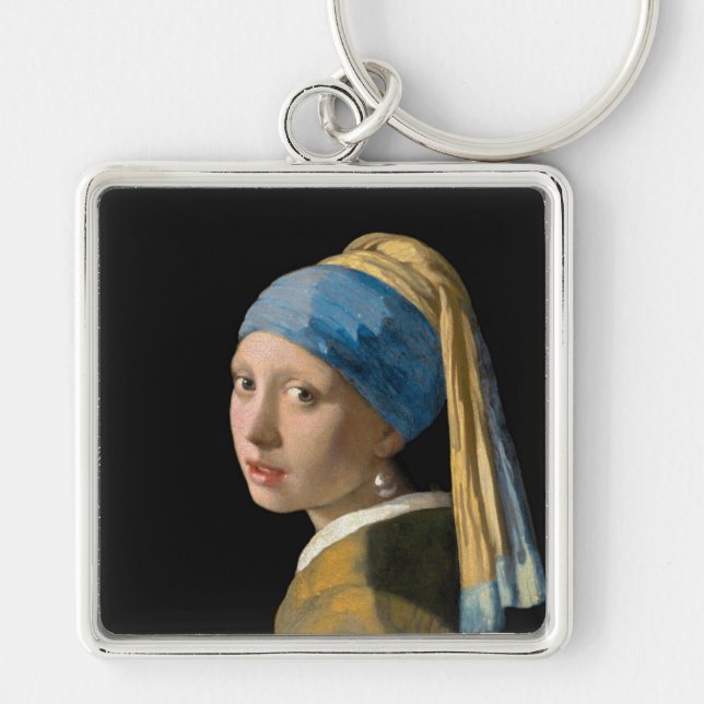 Porte-clés Johannes Vermeer - Fille avec une oreille perle (Devant)
