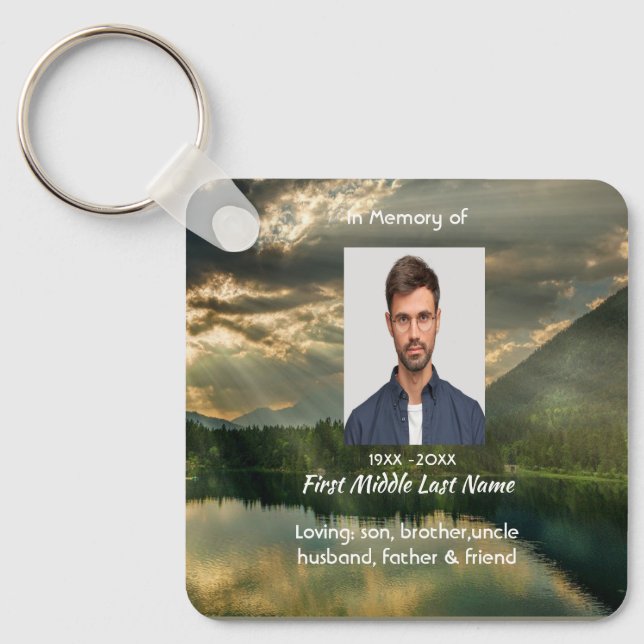 Porte-clés John 11: 25, Scripture Memorial Keepsake  (Recto)