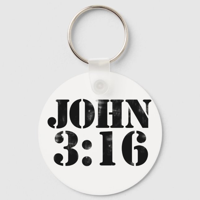 Porte-clés John 3:16 (Recto)