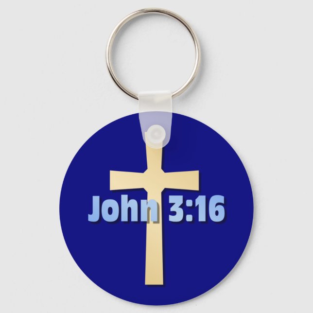 Porte-clés John 3:16 (Recto)