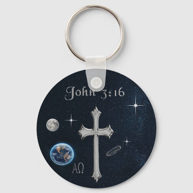 Porte-clés John 3:16 (Recto)