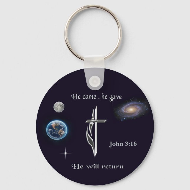 Porte-clés John 3:16 (Recto)