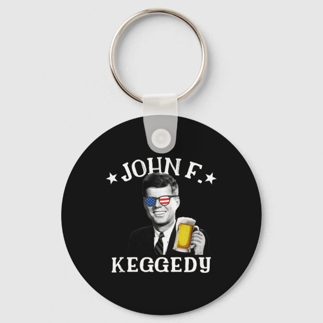 Porte-clés John F. Keggedy Drunk Président Kennedy Jfk 4e de (Recto)