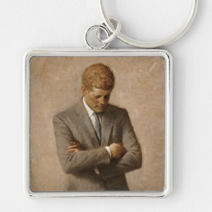 Porte-clés John Kennedy Portrait de la Maison-Blanche préside