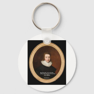 Porte-clés John Milton Amour & Chocolat Citation Cadeaux & Ca