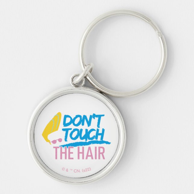 Porte-clés Johnny Bravo - Don't Touch The Hair Graphic (Devant)