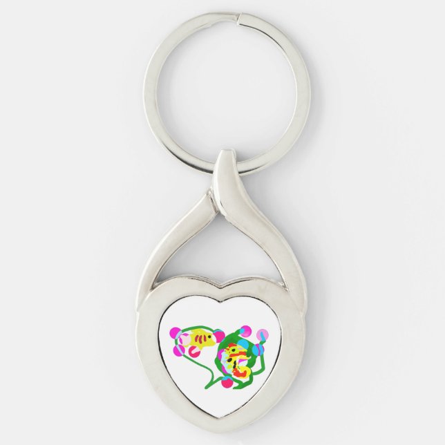 Porte-clés Joie de la vie marine (Devant)