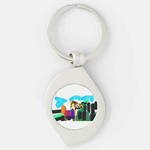 Porte-clés Joie de l'art du lama