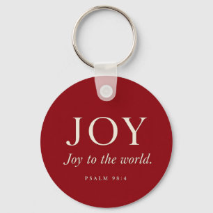 Porte-clés JOIE Psaume 98:4 Cadeau de Noël