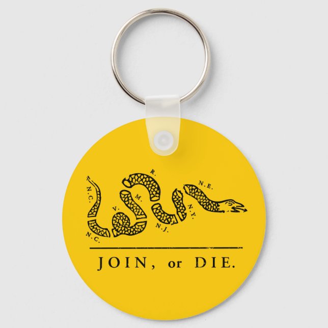 Porte-clés Join or Die - Libertarian (Recto)