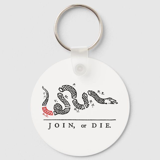 Porte-clés JOIN, or DIE North Carolina (Recto)
