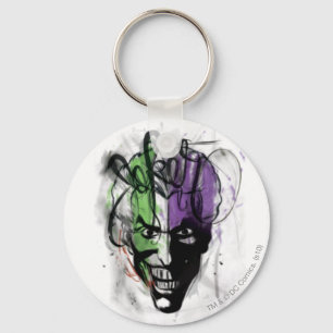 Porte-clés Joker Neon Airbrush Portrait