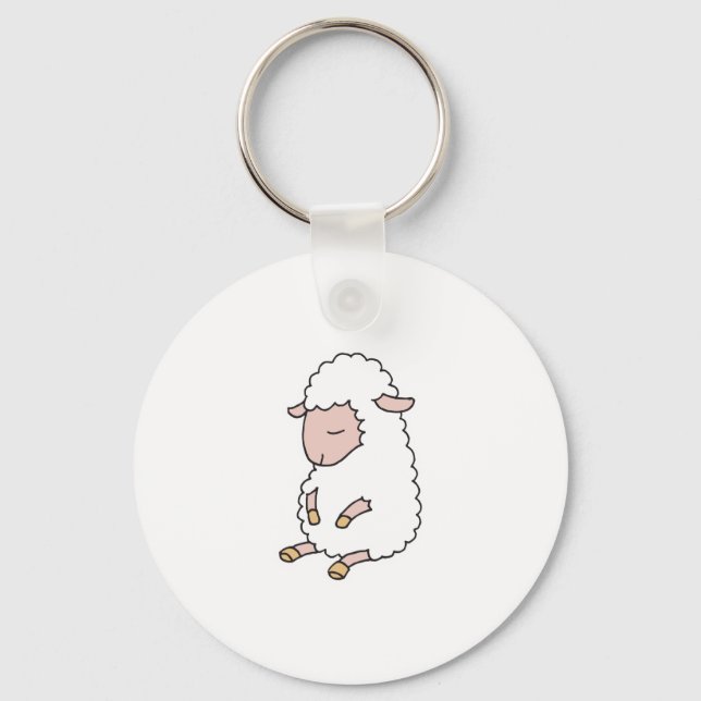 Porte-clés joli bébé agneau (Recto)