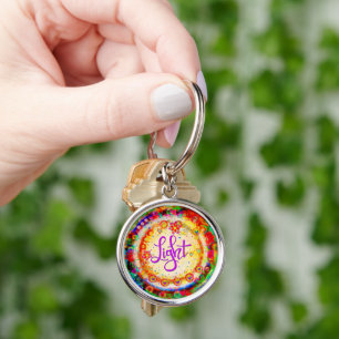 Porte-clés Joli Boho Floral Inspirant Inspirivity Lumière