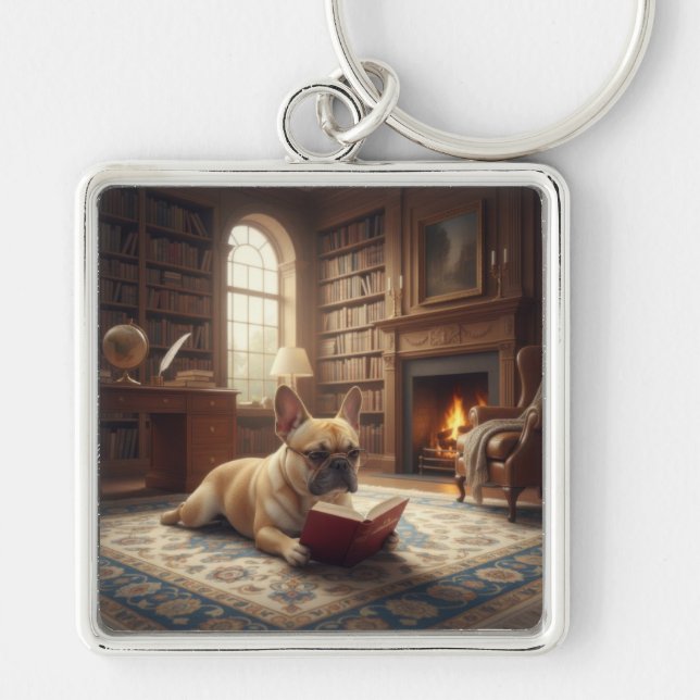 Porte-clés Joli Bouledogue Français (Devant)