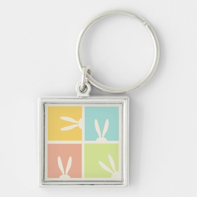 Porte-clés Joli Bunny de Pâques oeufs de chasse printemps de  (Devant)