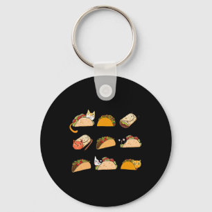 Porte-clés Joli Burrito Taco Chat Cinco De Mayo Taco Mardi Ch