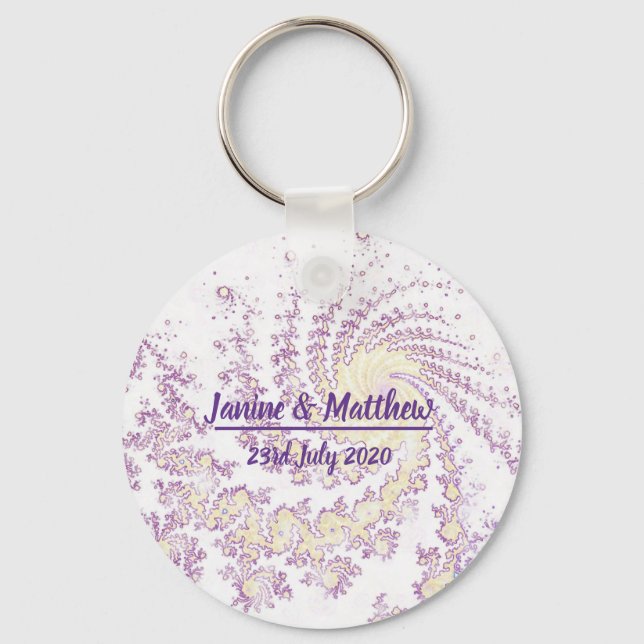 Porte-clés Joli cadeau Mariage rose (Recto)