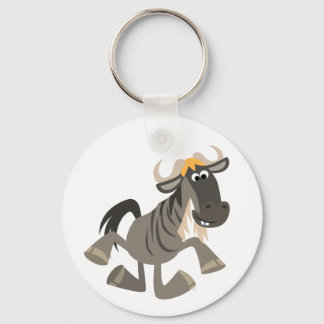 Porte-clés Joli Cartoon Tap Dancing Wildebeest Porte - clé