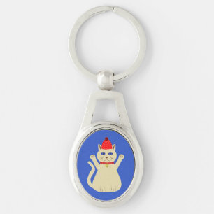 Porte-clés Joli Chat de Noël