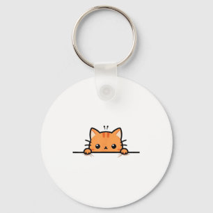 Porte-clés Joli chaton orange qui vous regarde Ginger C