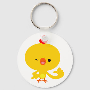 Porte-clés Joli Cool Cartoon Porte - clé poulet