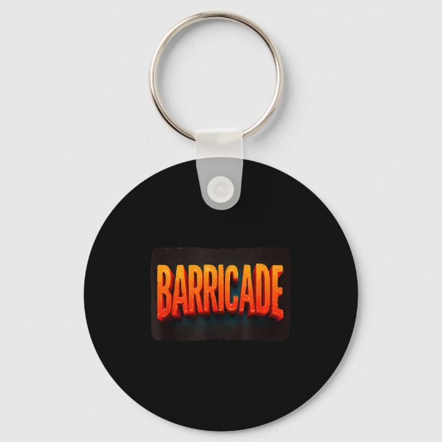Porte-clés Joli costume graphique de barricade  (Recto)
